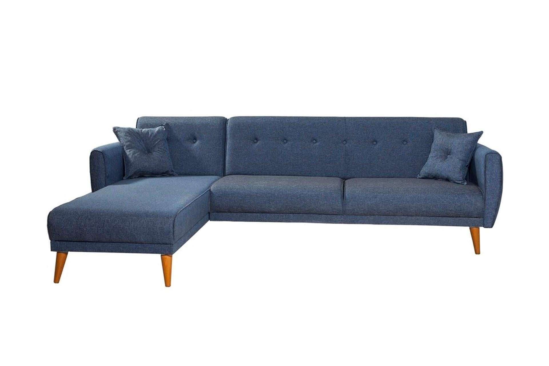 Diana Corner Sofa Navy Blue #31 - Duraster