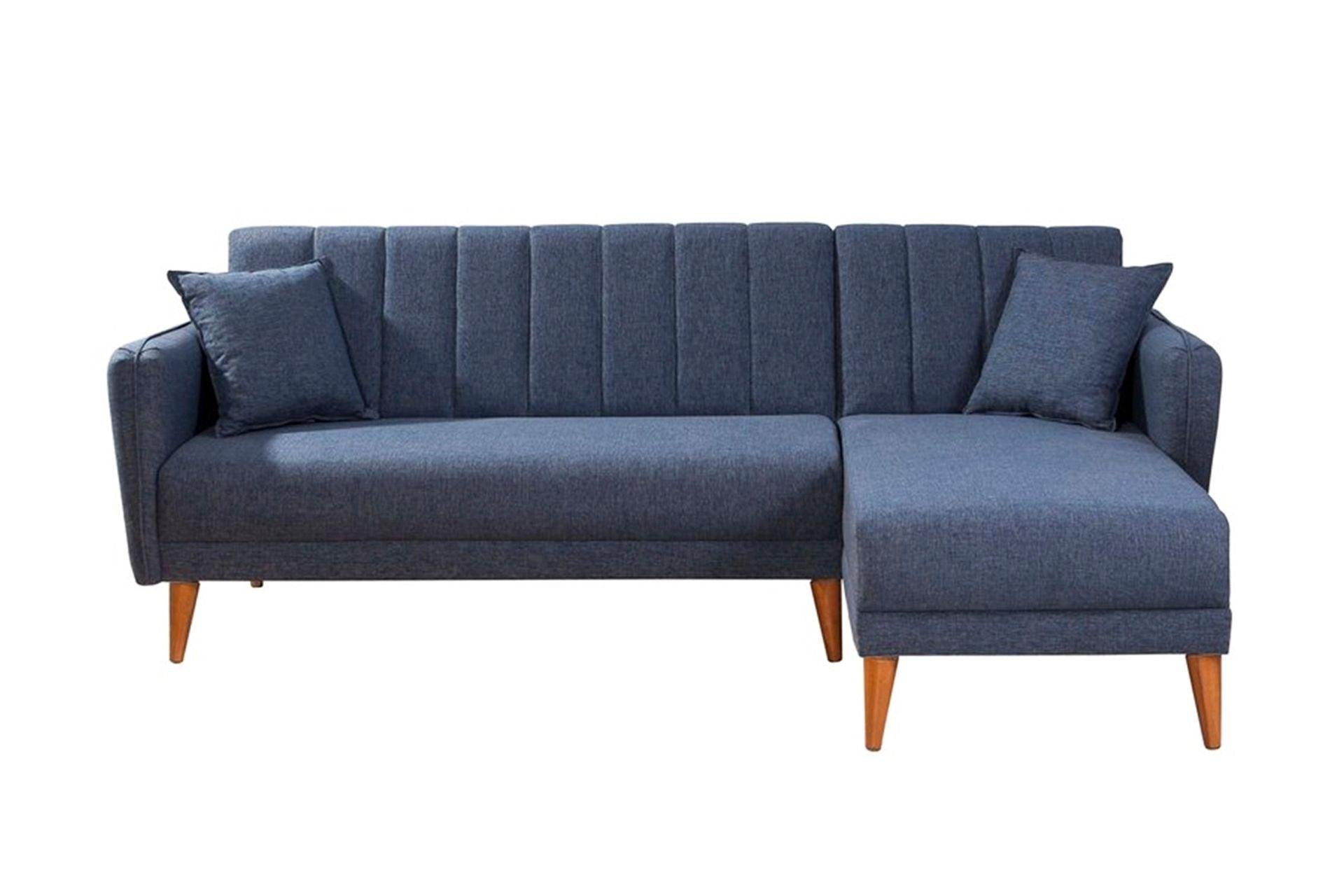 Diana Corner Sofa Navy Blue#15 - Duraster