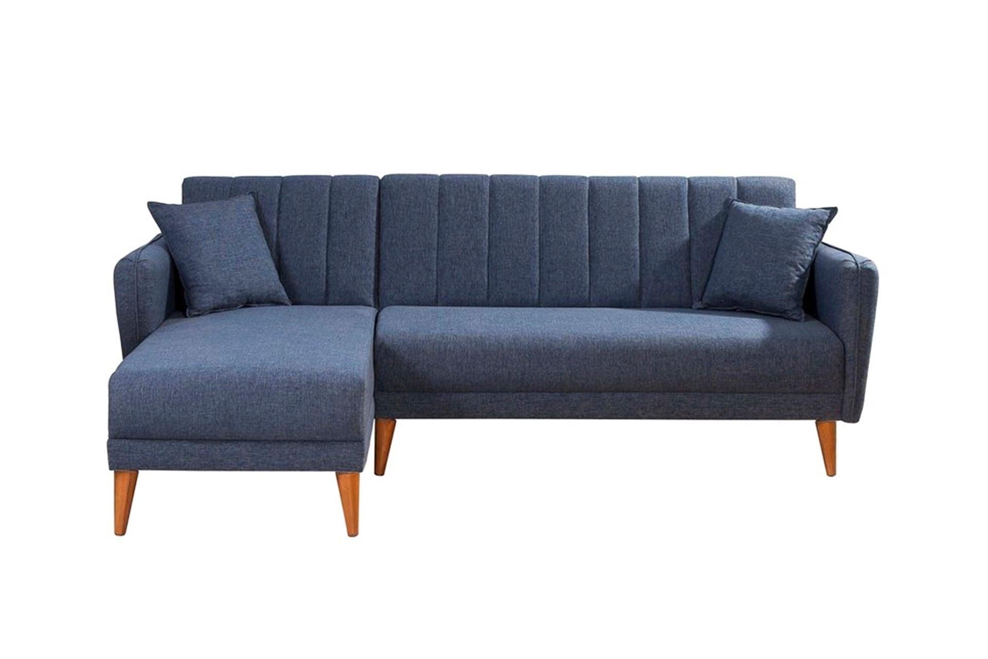 Diana Corner Sofa Navy Blue#28 - Duraster