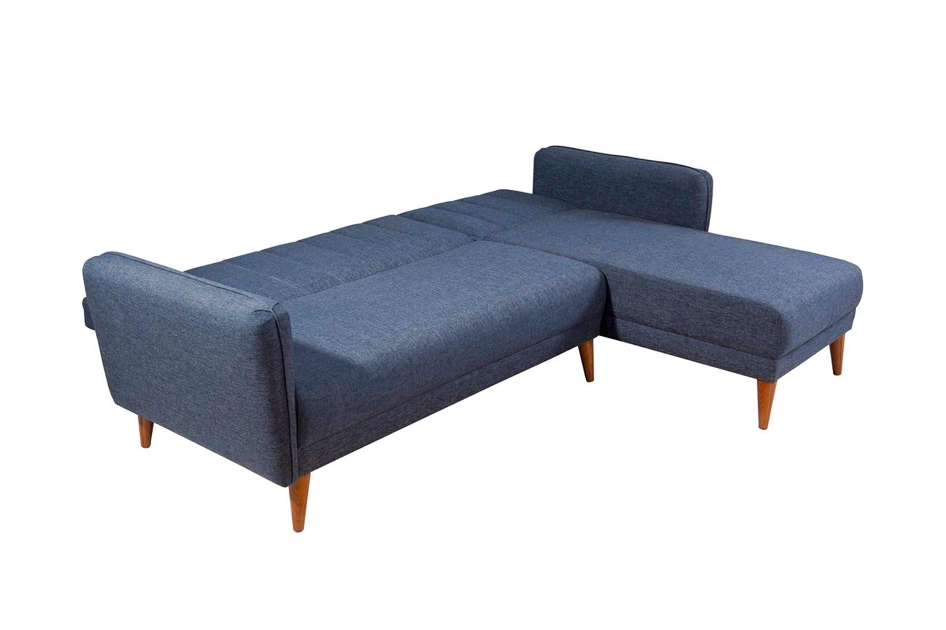 Diana Corner Sofa Navy Blue#15 - Duraster