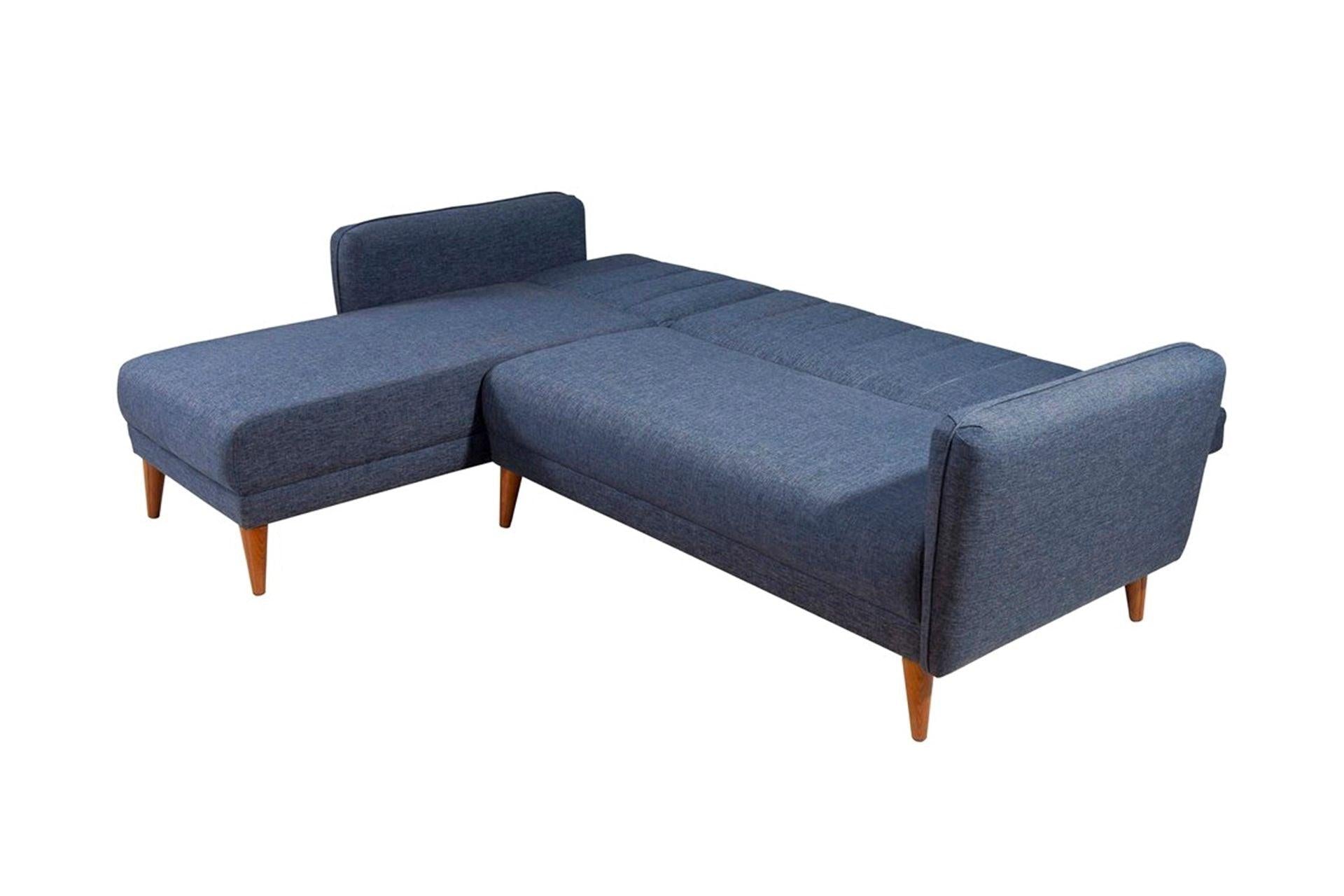 Diana Corner Sofa Navy Blue#28 - Duraster