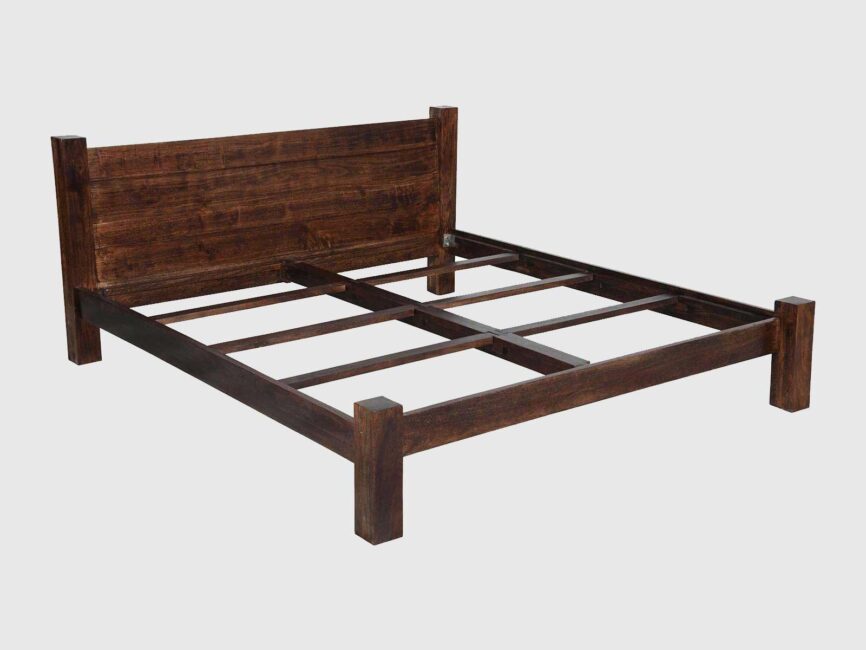 Gangaur Modern Solid Wood Bed #5 - Duraster