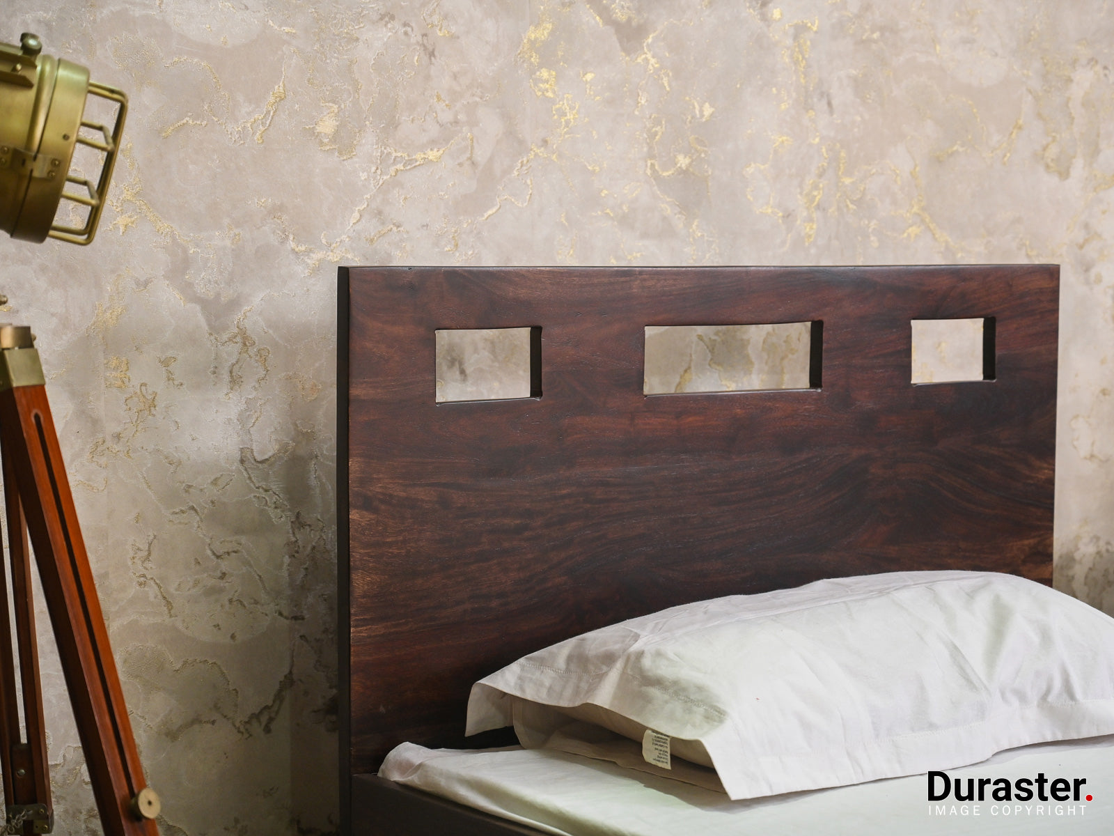 Duraster Gangaur Solid Sheesham Wood Single Bed #2 - Image 3