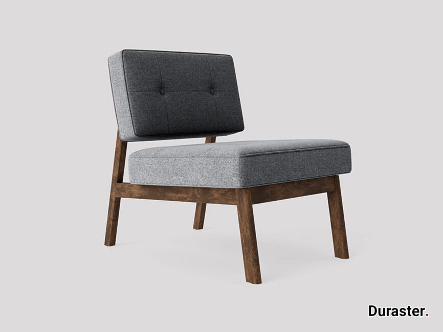 Gangaur Solid Wood Fabric Upholstered Chair #5 - Duraster