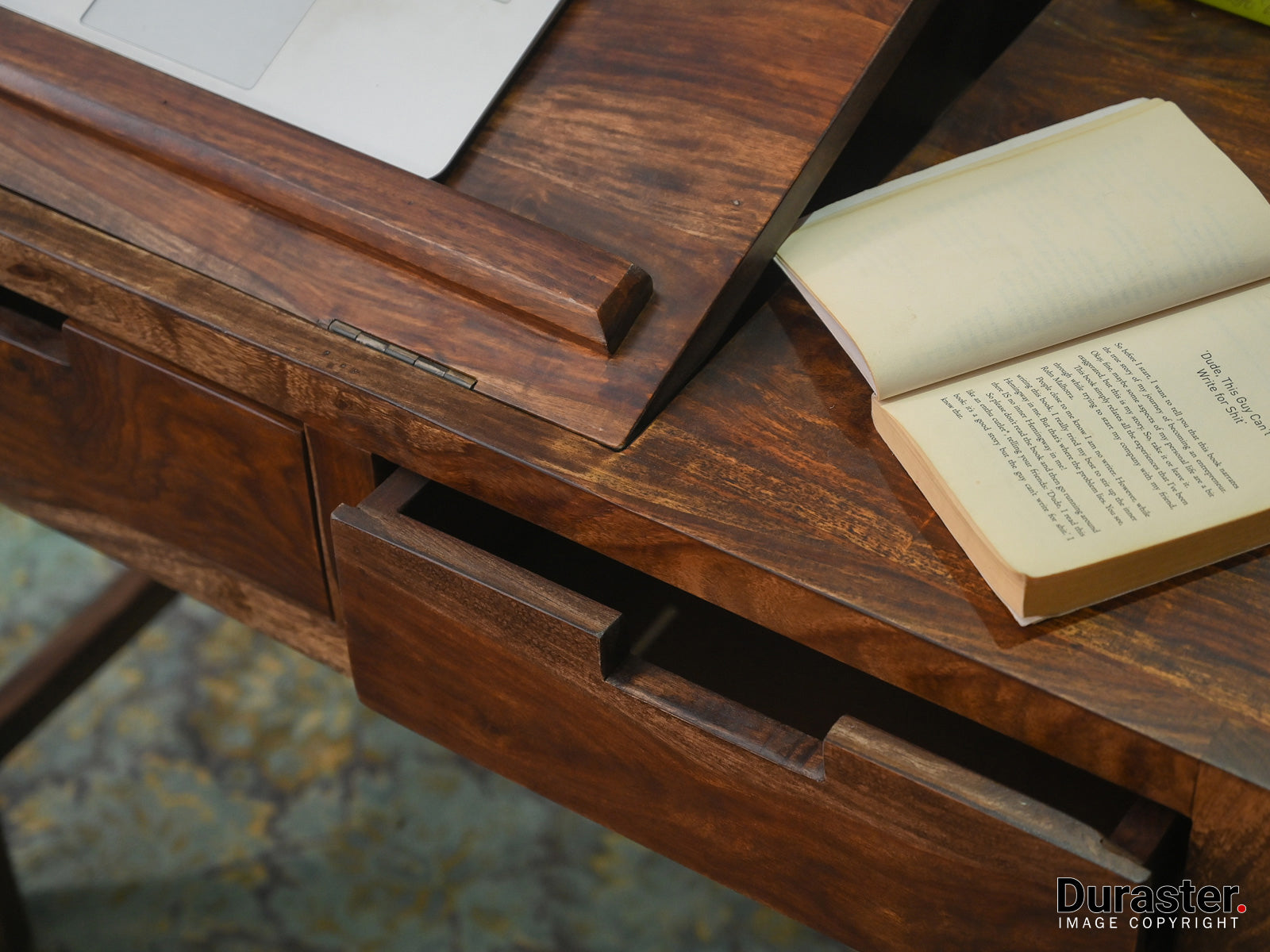 Duraster Gangaur Solid Wood Study Table with Storage #8 - Image 3
