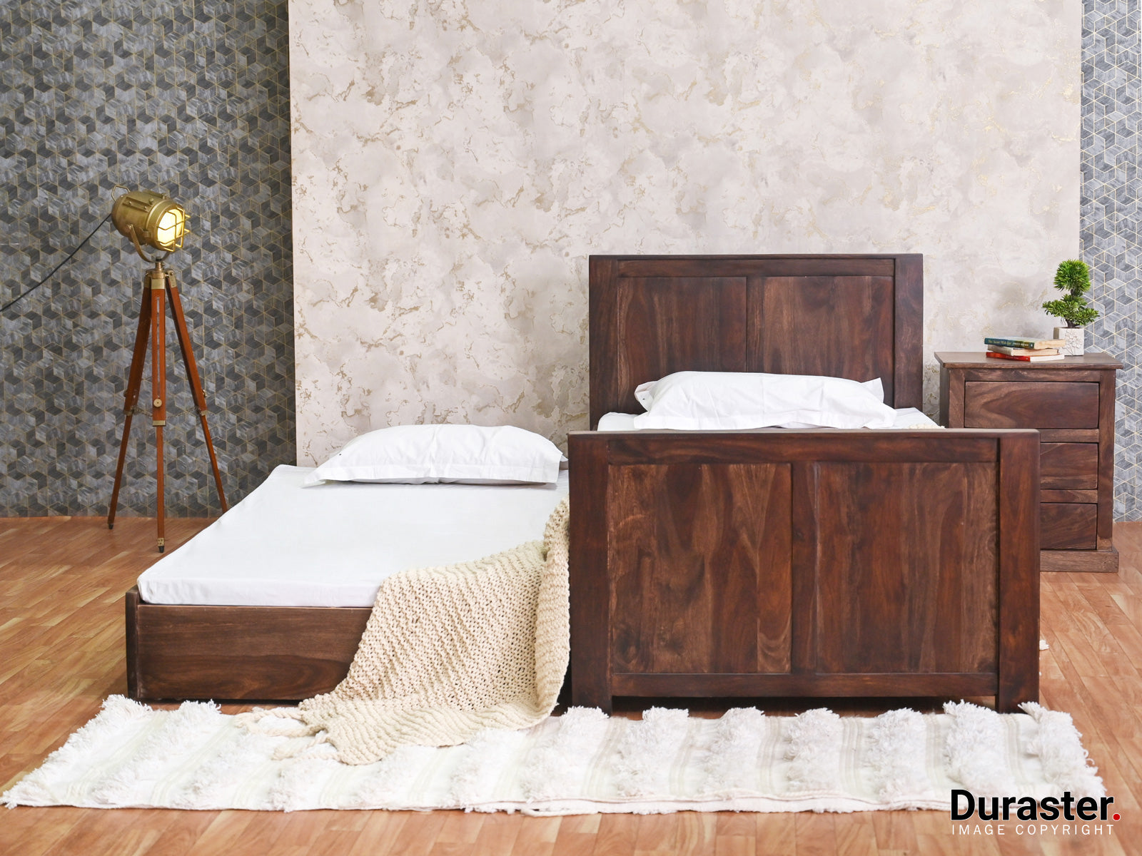 Duraster Gangaur Solid Wood Trundle Bed #1 - Image 2