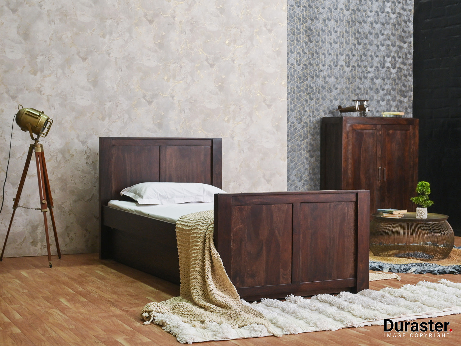 Duraster Gangaur Solid Wood Trundle Bed #1 - Image 3