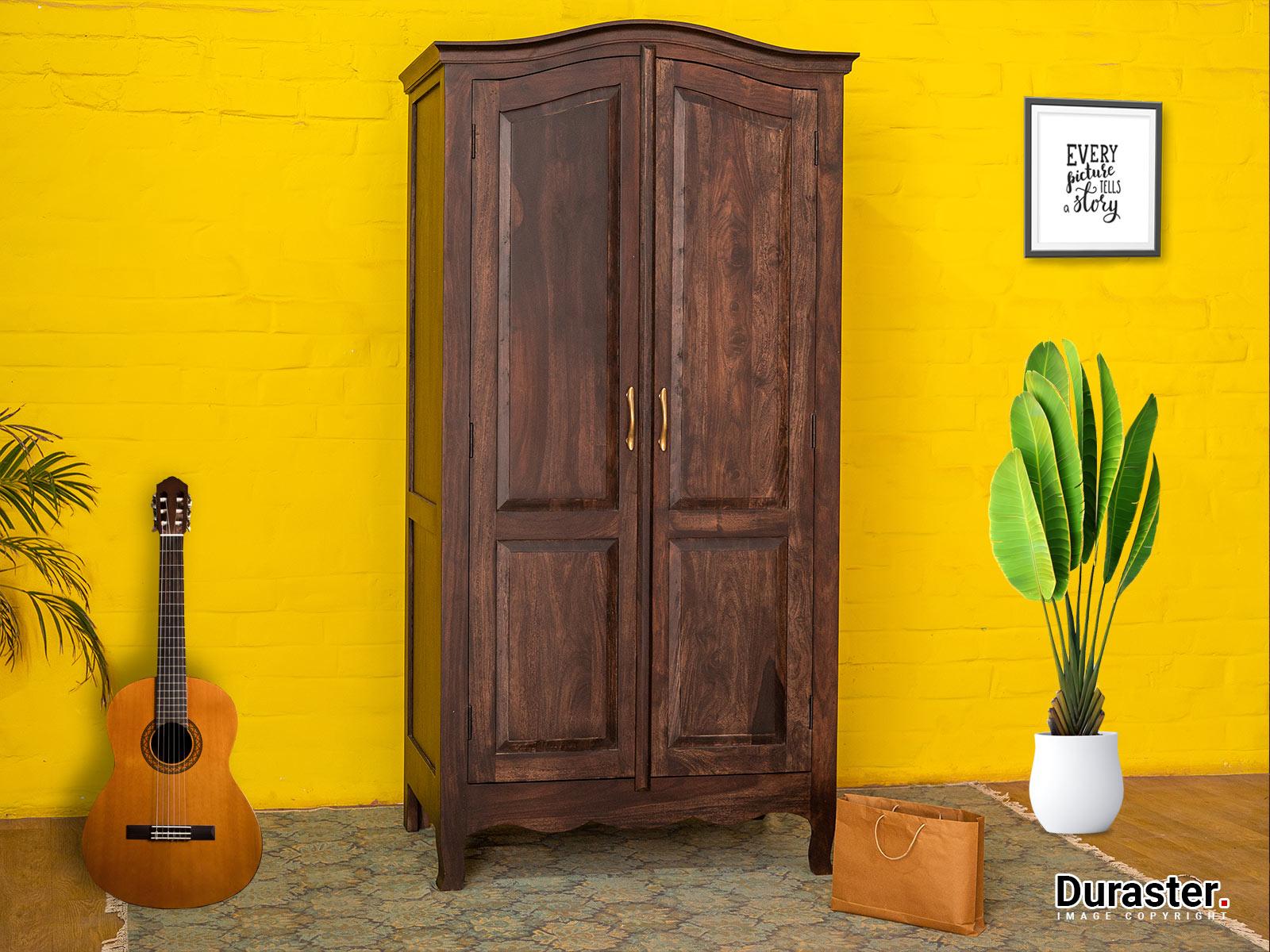 Tuscany Colonial Style Acacia Wood Wardrobe Cabinet #1 - Duraster