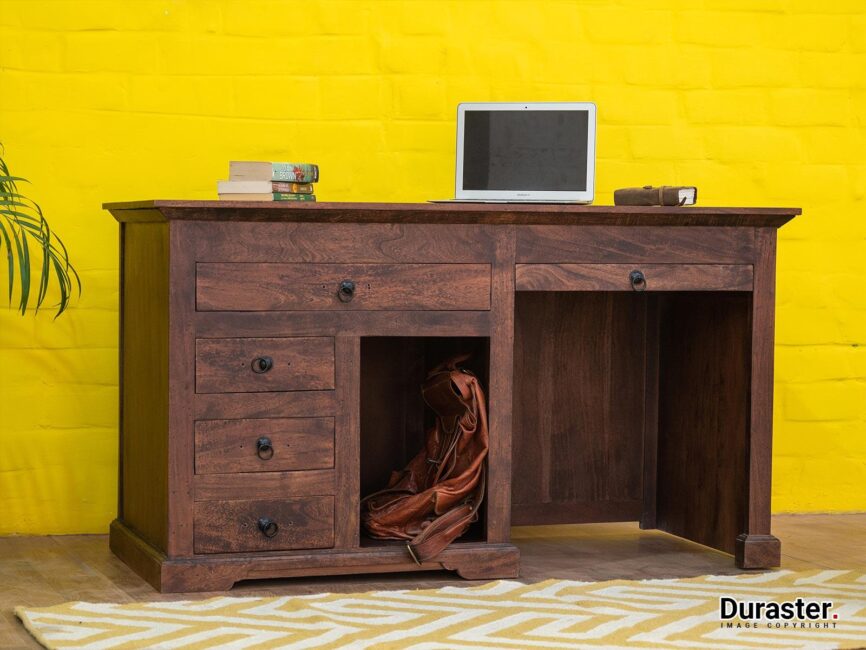 Gangaur Solid Acacia wood Study Desk #7 - Duraster