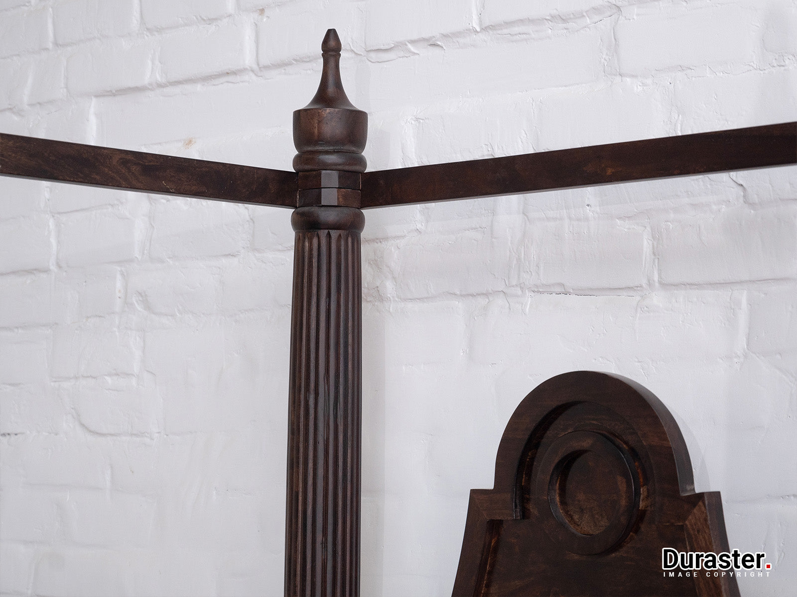 Duraster Gangaur Solid Wood Four Poster Bed #6 - Image 3