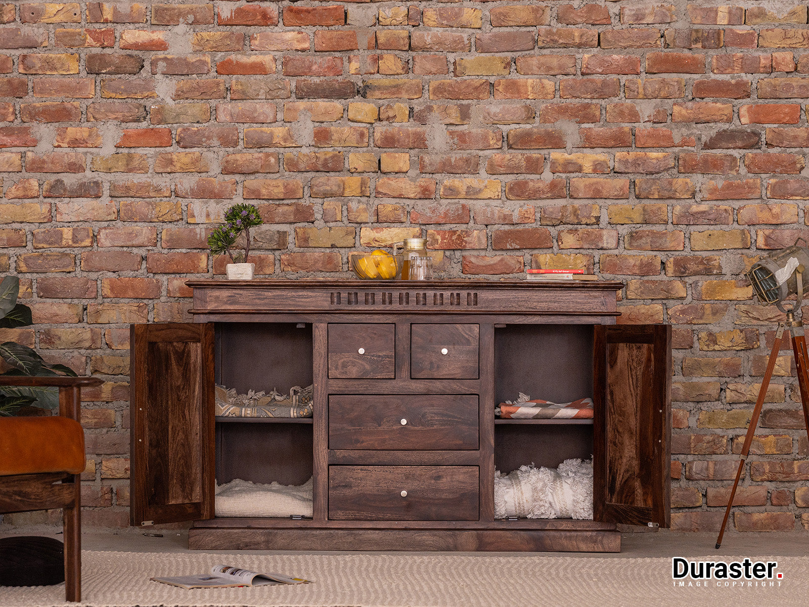 Duraster Gangaur Solid Wood Sideboard #2 - Image 3