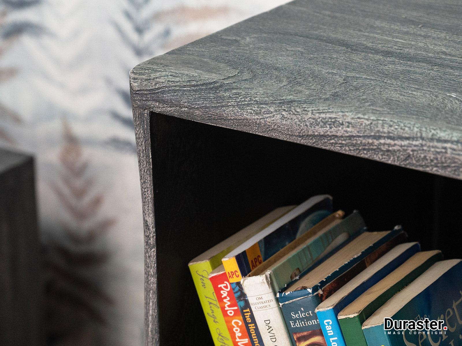 Goa Solid Acacia wood Cube Bedside #2 - Duraster