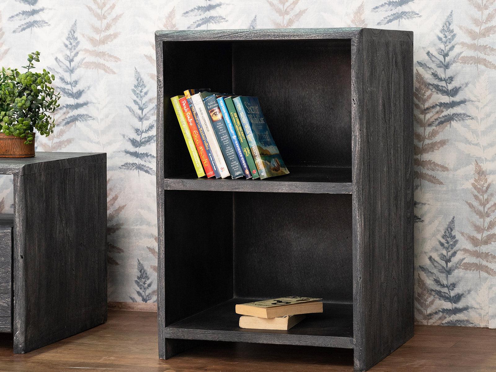 Goa Solid Acacia wood Cube Bedside #2 - Duraster