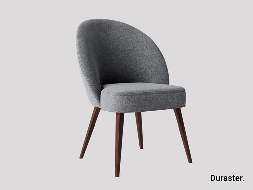 Elemantary Solid Wood Fabric Upholstered Chair #6 - Duraster