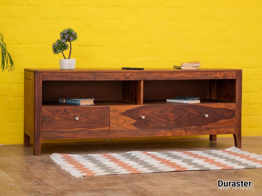 Ummed Simple & Elegant Sheesham wood TV Unit #2 - Duraster
