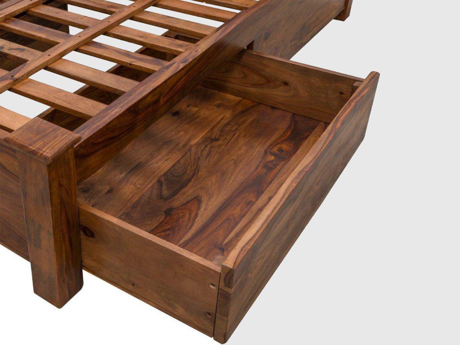 Duraster Hawkin Solid Wood Storage King Size Bed with Storage #2 - Image 5