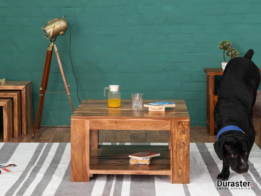 Hawkin Modern Sheesham wood Coffee Table #3 - Duraster
