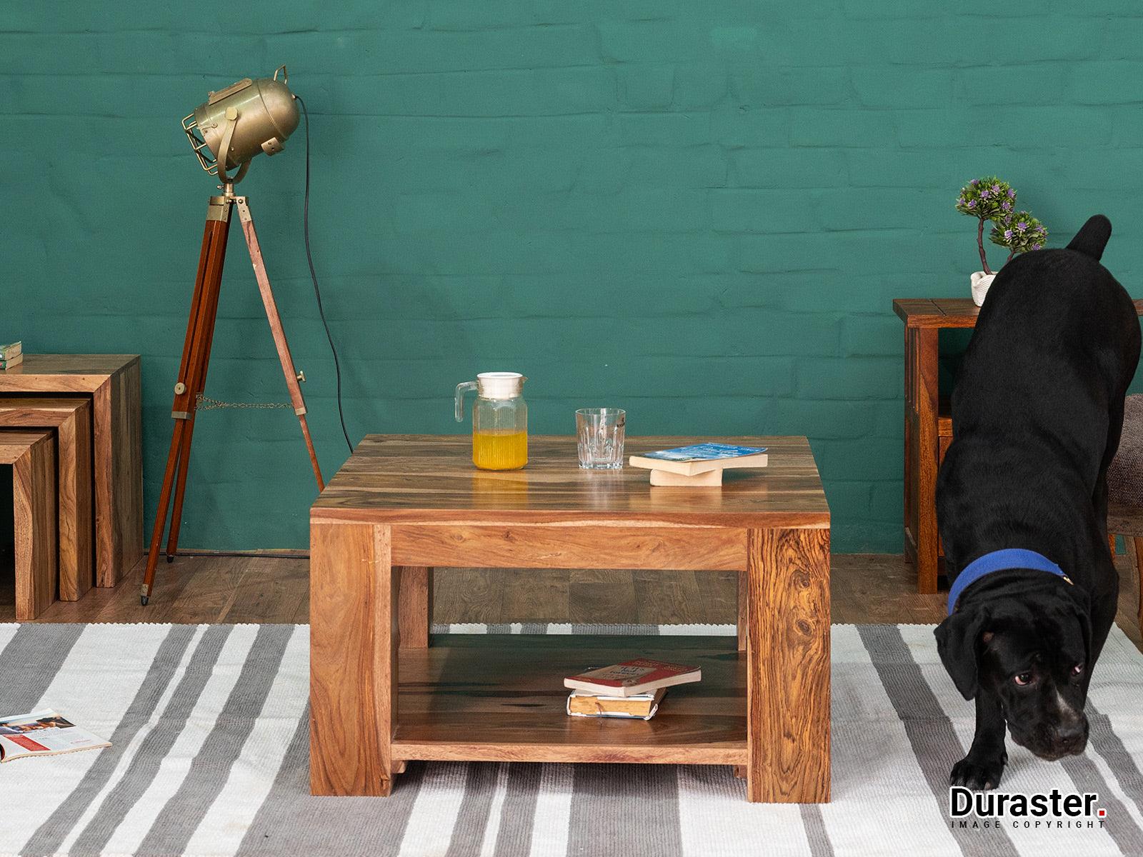 Hawkin Modern Sheesham wood Coffee Table #3 - Duraster