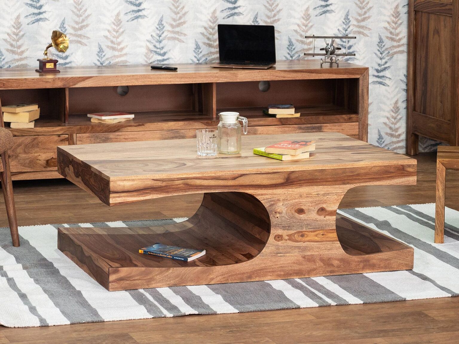 Hawkin Modern Sheesham wood Coffee Table #2 - Duraster
