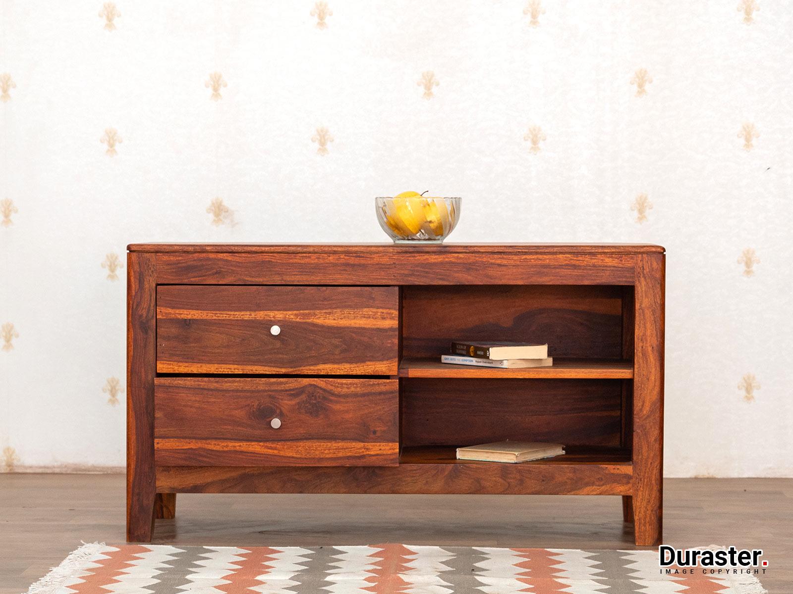 Ummed Solid Sheesham wood Compact TV Unit #1 - Duraster