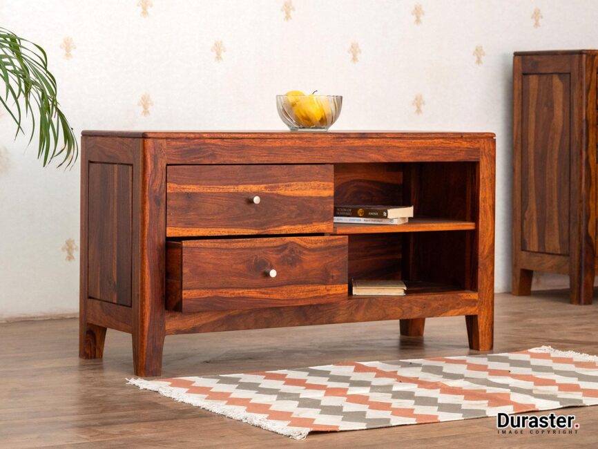 Ummed Solid Sheesham wood Compact TV Unit #1 - Duraster