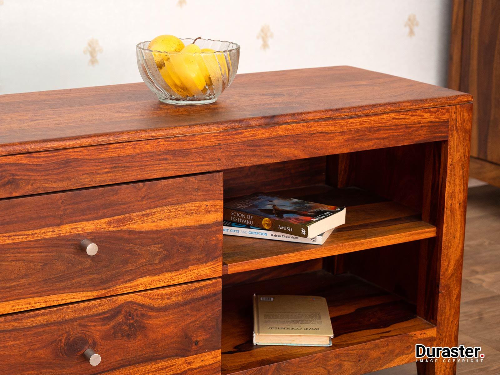 Ummed Solid Sheesham wood Compact TV Unit #1 - Duraster
