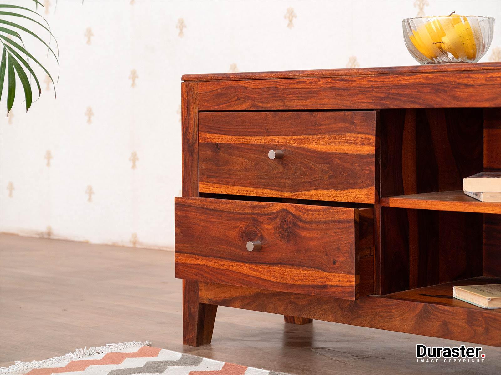 Ummed Solid Sheesham wood Compact TV Unit #1 - Duraster