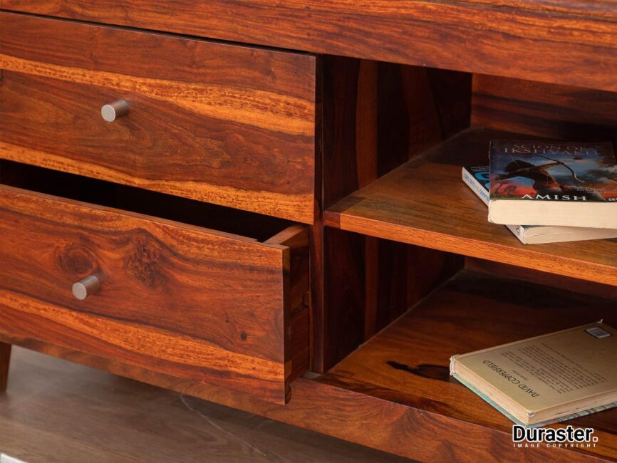 Ummed Solid Sheesham wood Compact TV Unit #1 - Duraster