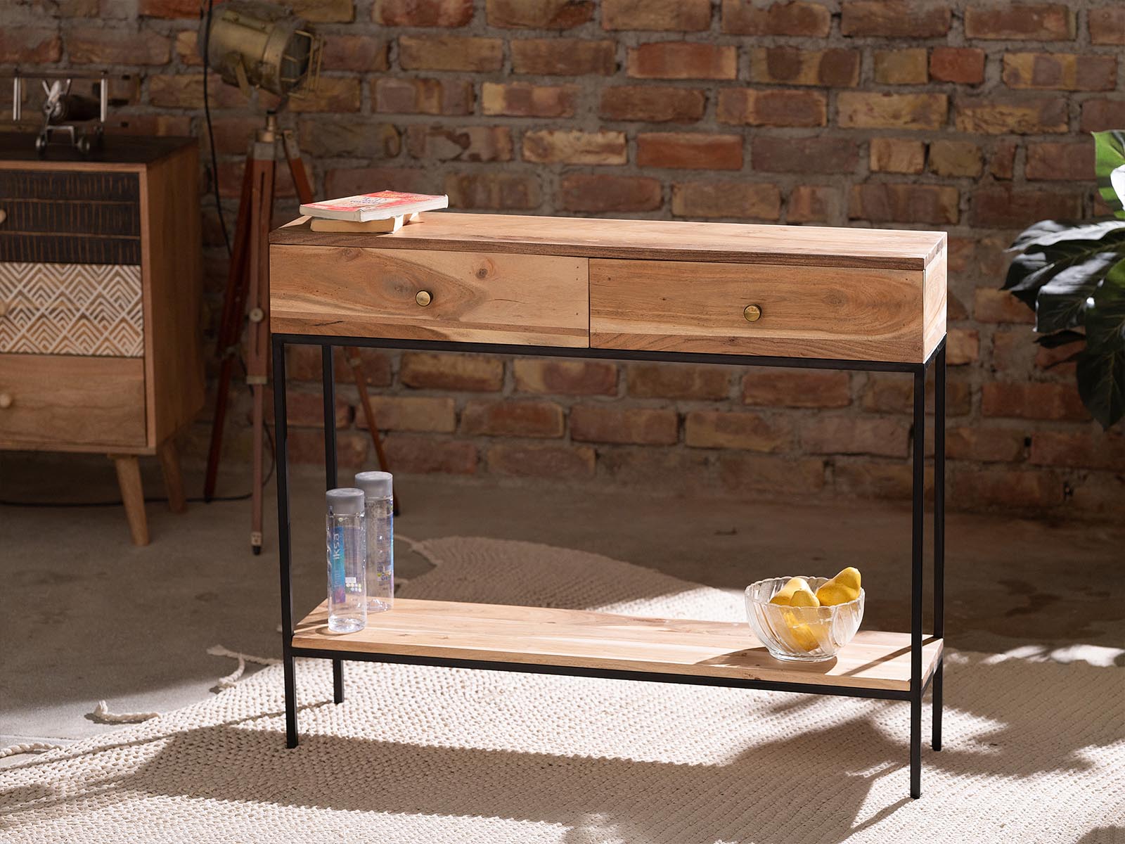 Duraster Elementary Acacia Wood Console Table