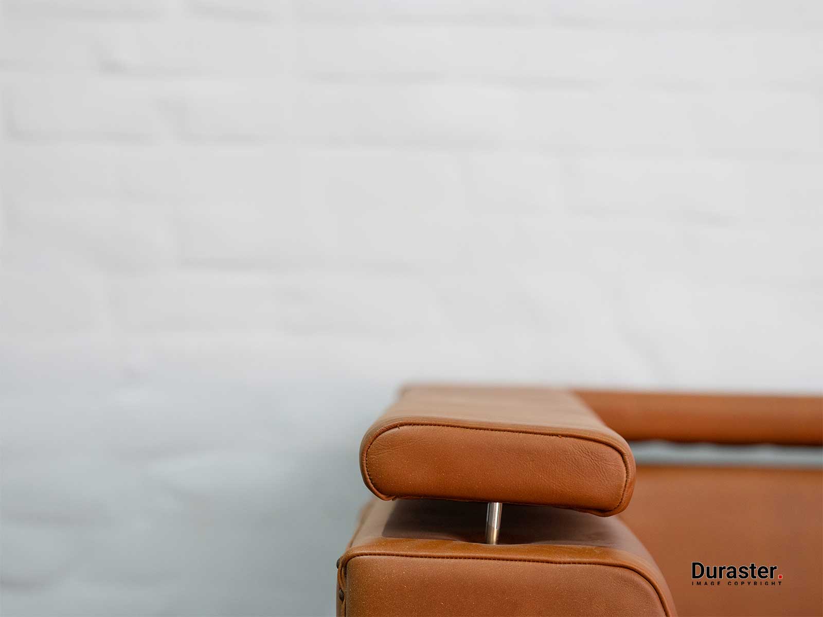 Duraster L Shape Leather Sofa (Tan Brown) #01 - Image 3