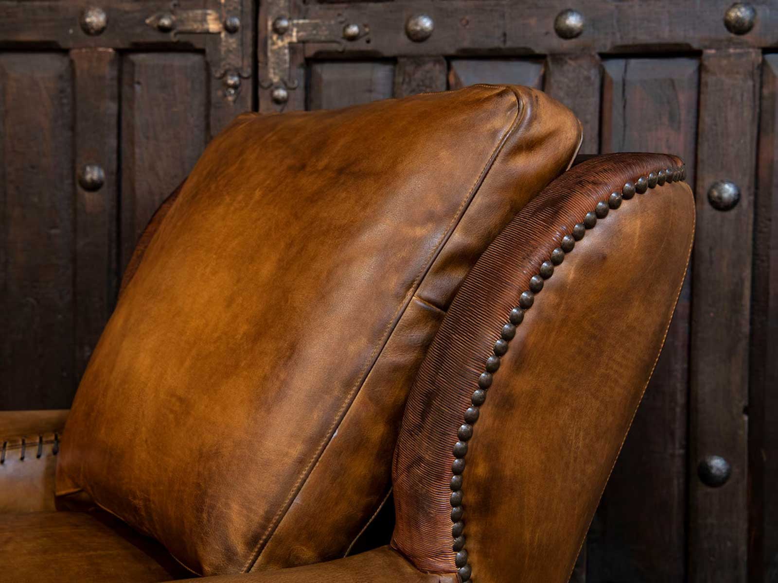 Duraster Single Seater Leather Sofa (Caramel Brown) #2 - Image 4