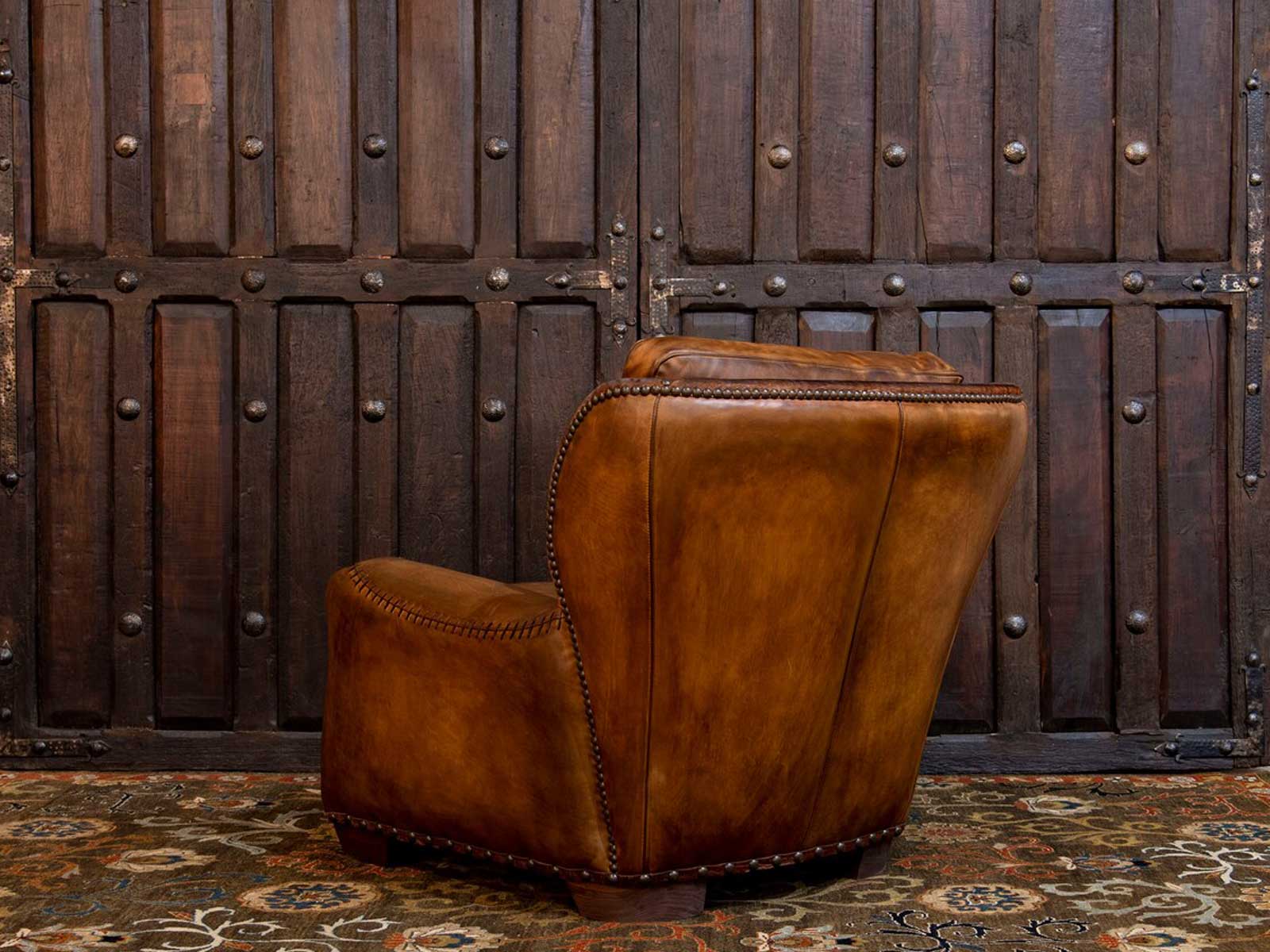 Duraster Single Seater Leather Sofa (Caramel Brown) #2 - Image 2