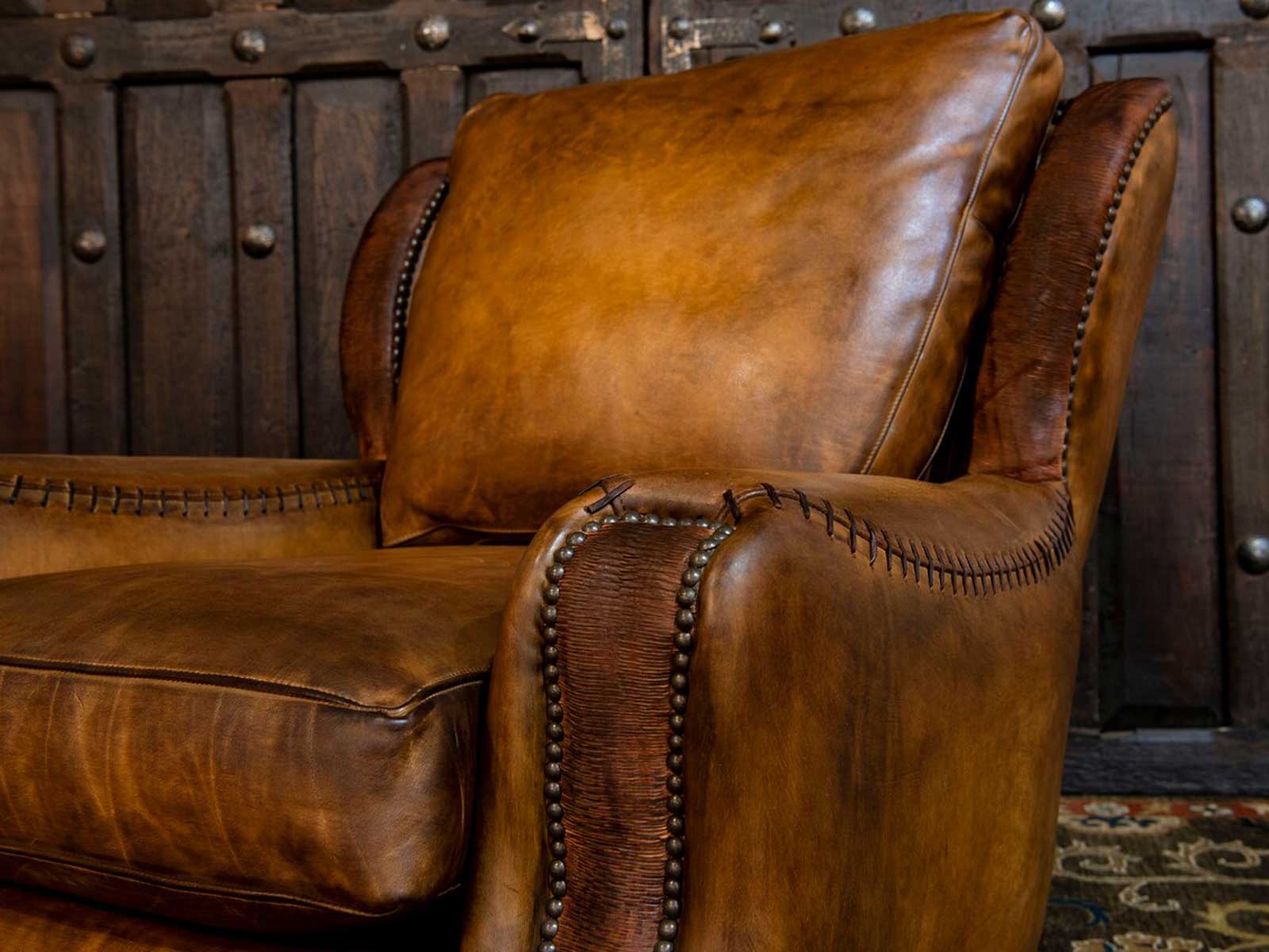 Duraster Single Seater Leather Sofa (Caramel Brown) #2 - Image 3