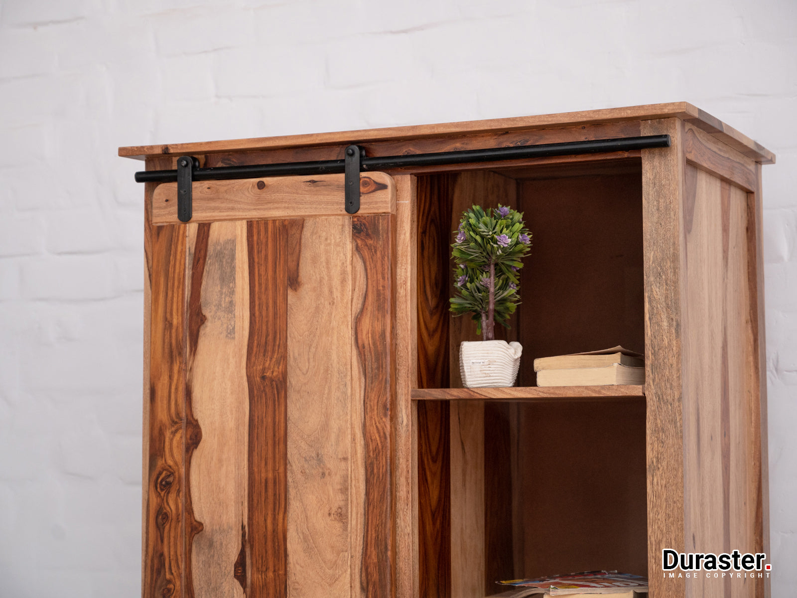 Duraster Locomo Solid Sheesham Wood Wardrobe #9 - Image 6