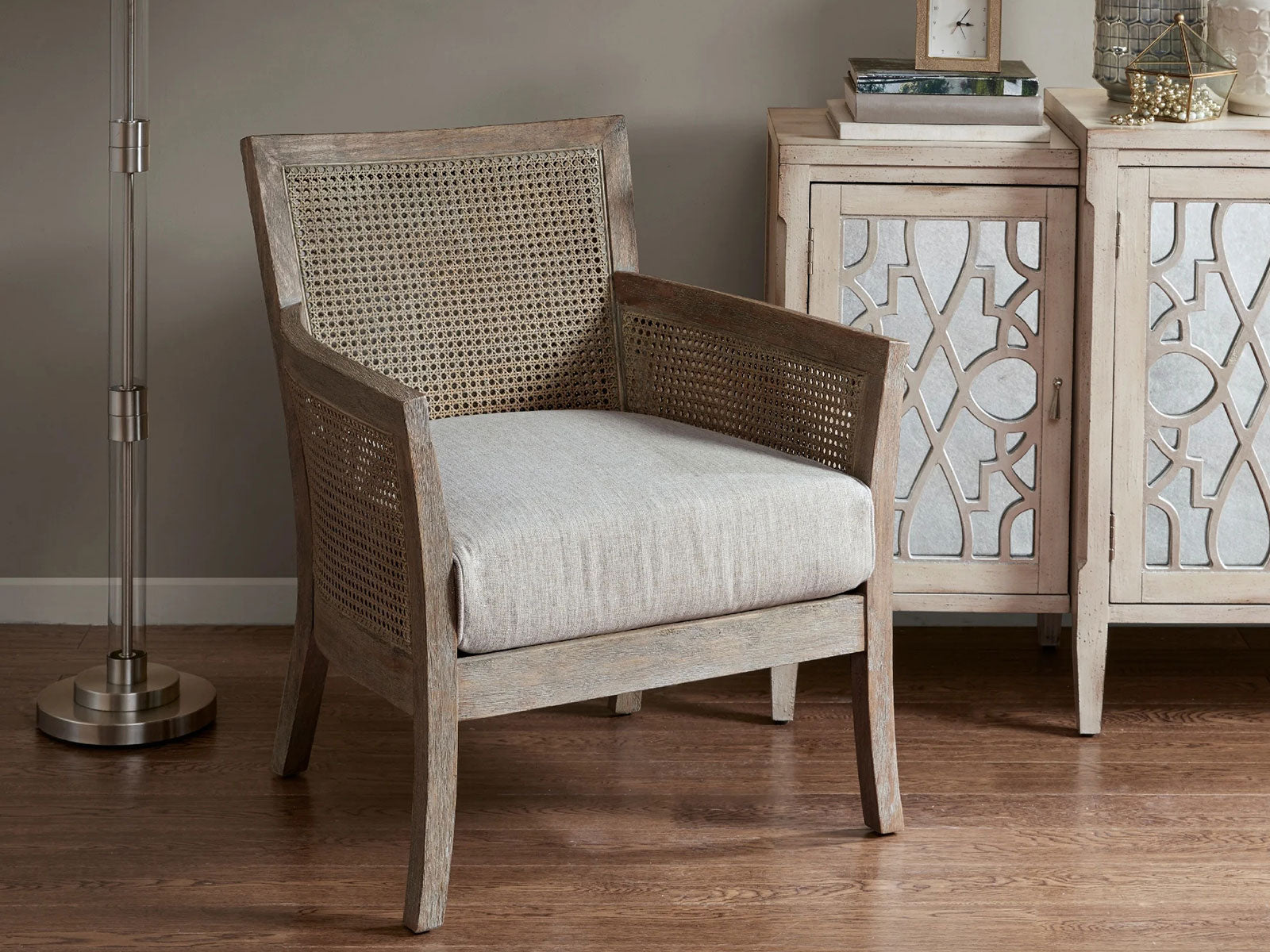 Duraster Elemantary Solid Wood Accent Chair With Cane Work #10