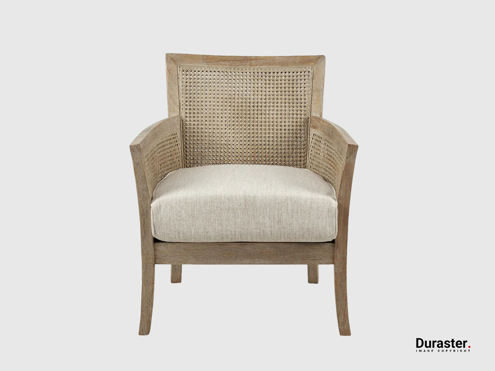 Duraster Elemantary Solid Wood Accent Chair With Cane Work #10 - Image 3
