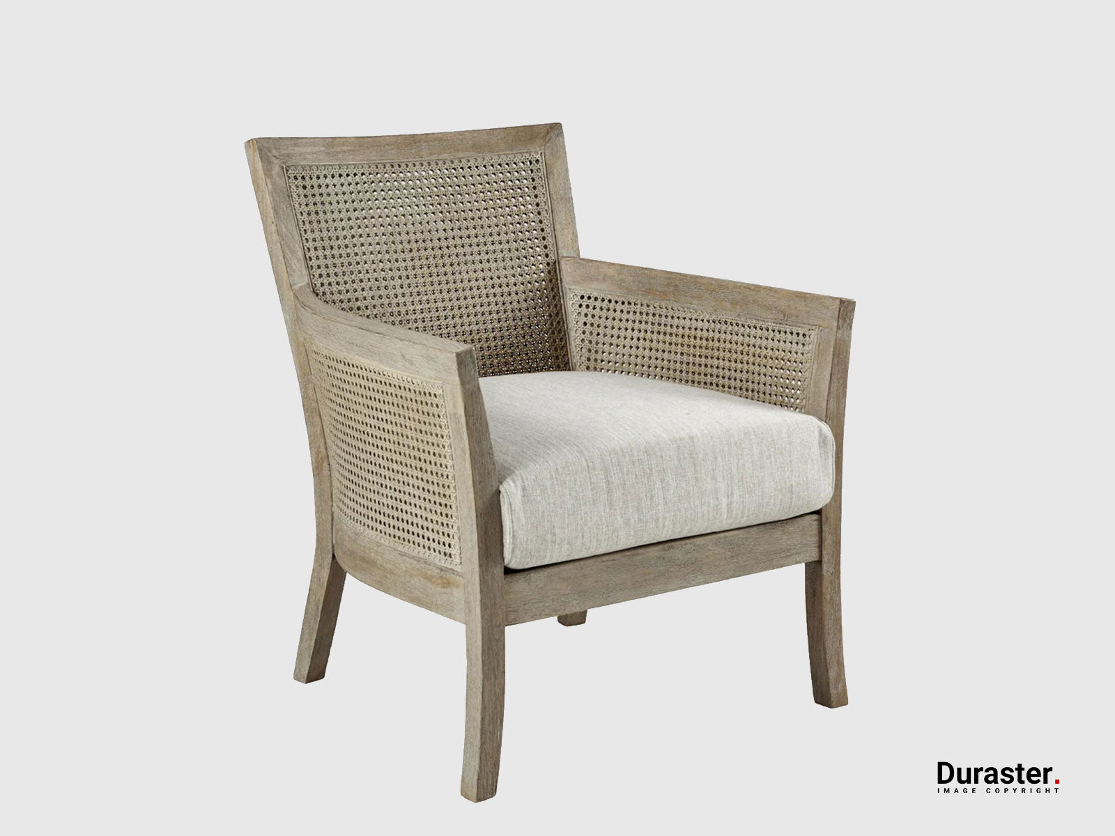 Duraster Elemantary Solid Wood Accent Chair With Cane Work #10 - Image 2