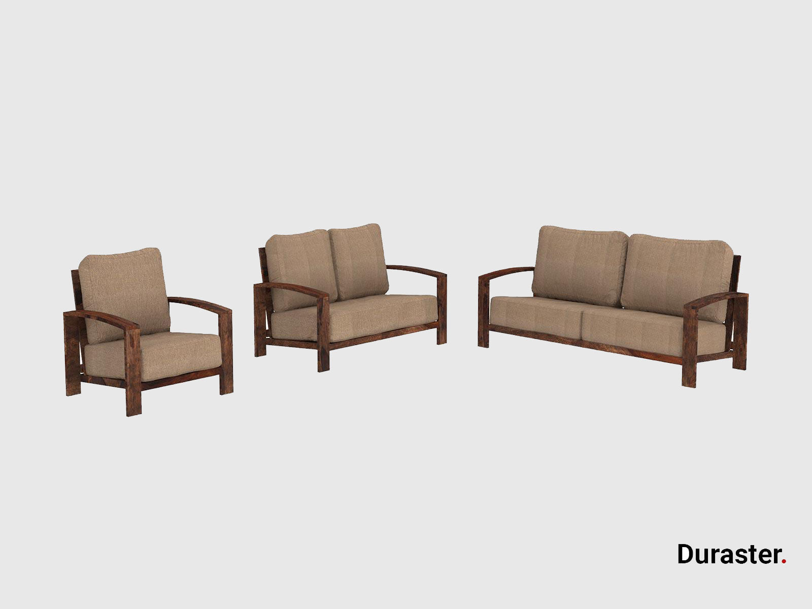 Duraster Marvel Wooden Sofa Set #4 - Image 2