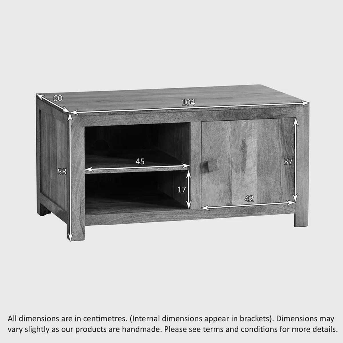 Misa Mango Wood TV Unit