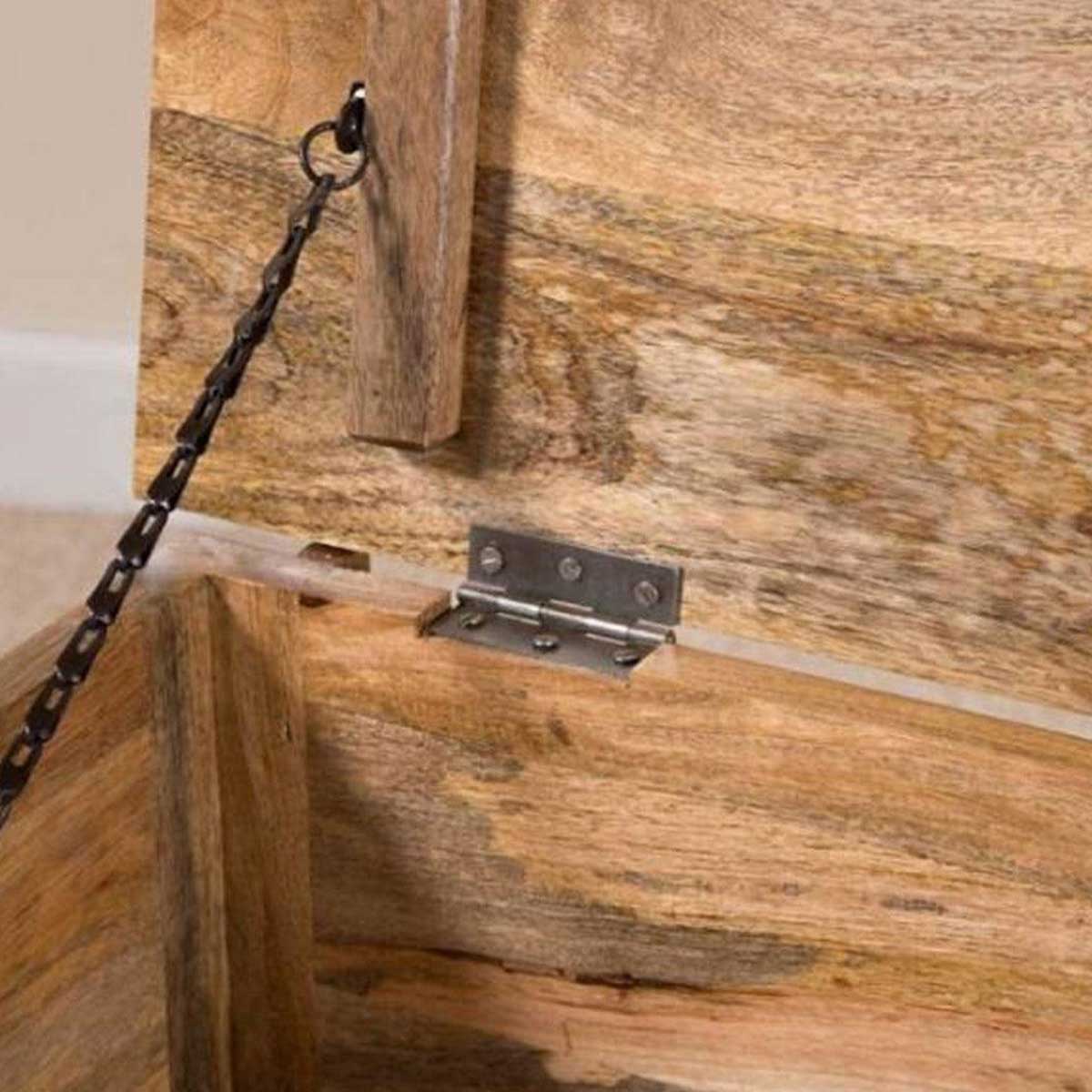 Duraster Misa Solid Mango wood Storage Trunk #2 - Image 3