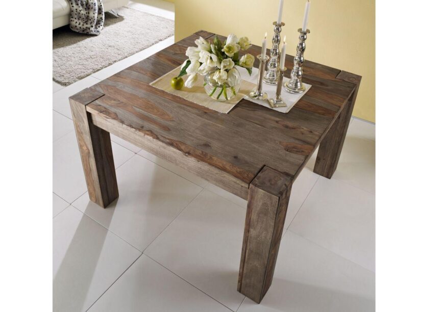 Alpaca Modern Sheesham Dining Table #2 - Duraster