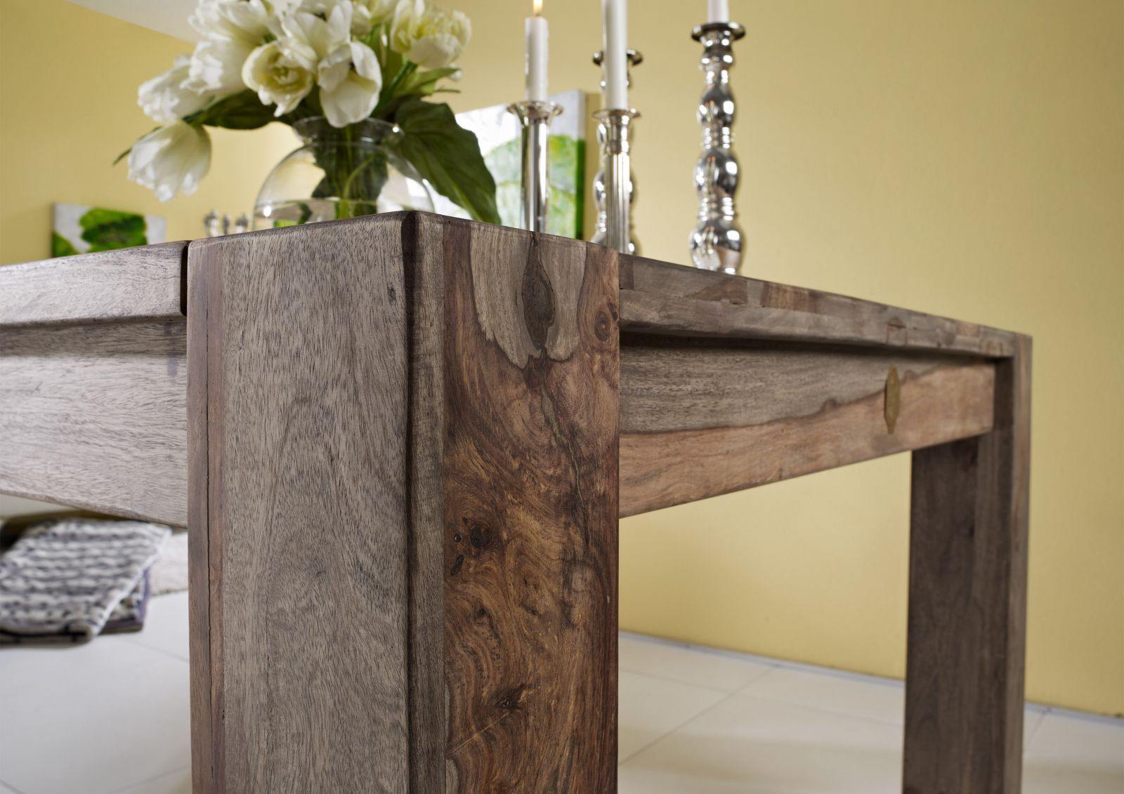 Alpaca Modern Sheesham Dining Table #2 - Duraster