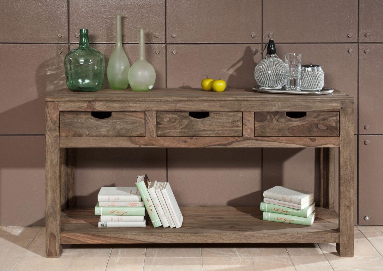 Alpaca Modern Sheesham Wood Console Table - Duraster