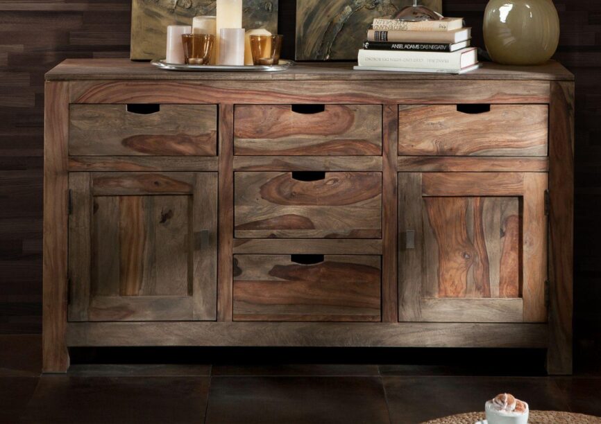 Alpaca Modern Sheesham Sideboard Cabinet #8 - Duraster