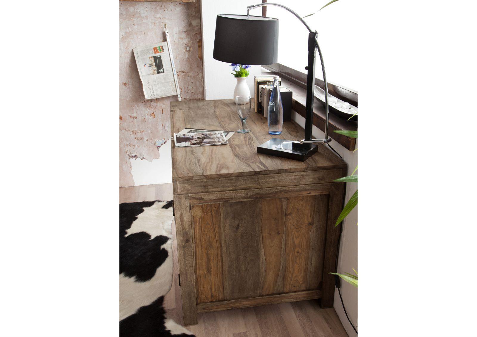 Alpaca Modern Sheesham Study and Computer Desk #2 - Duraster