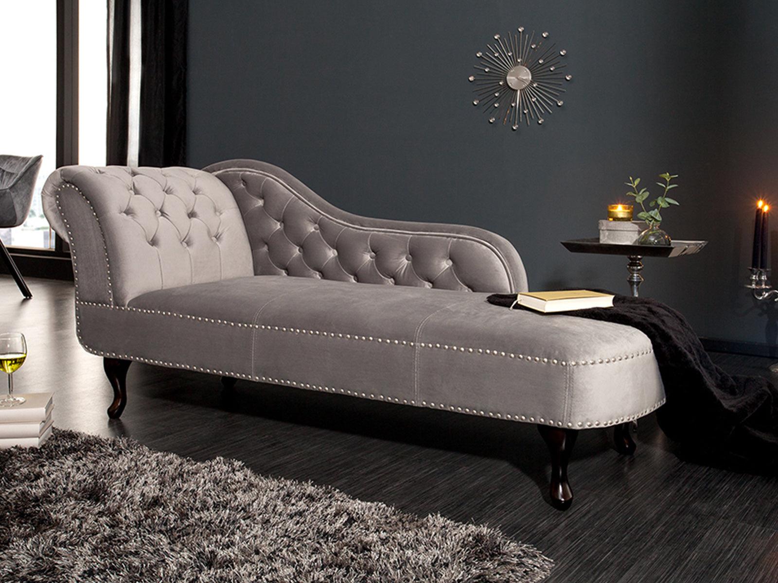Norwich Vintage Silver Gray Chesterfield Lounge #44 - Duraster
