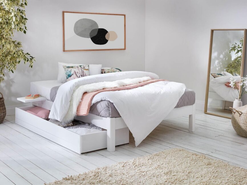 Novo Premium Solid Acacia Wood Bed #4 - Duraster