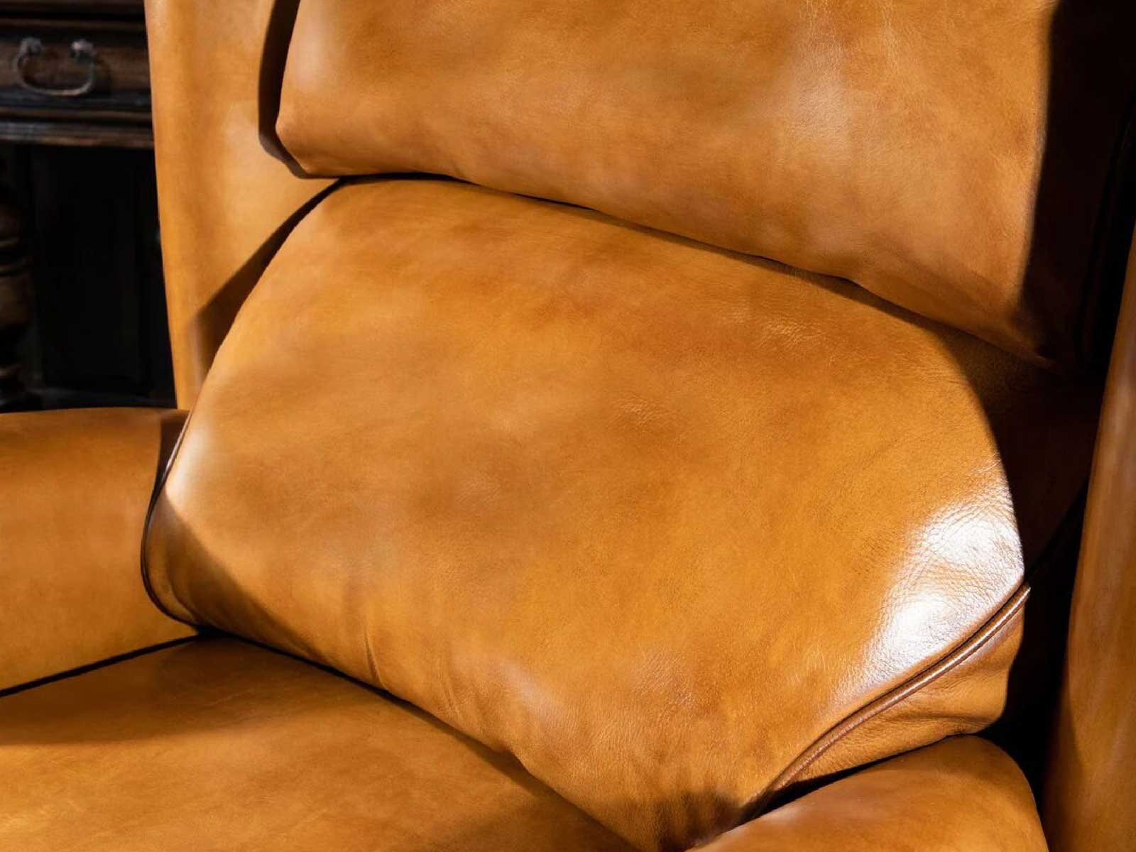 Duraster Single Seater Leather Sofa (Tan Brown) #3 - Image 5