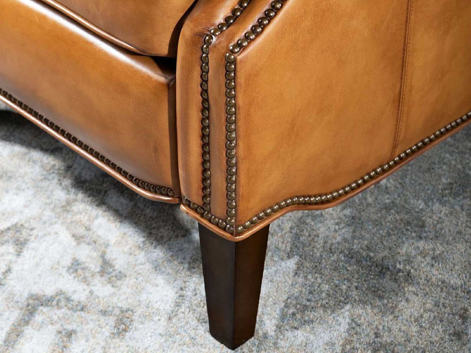 Duraster Single Seater Leather Sofa (Tan Brown) #3 - Image 6