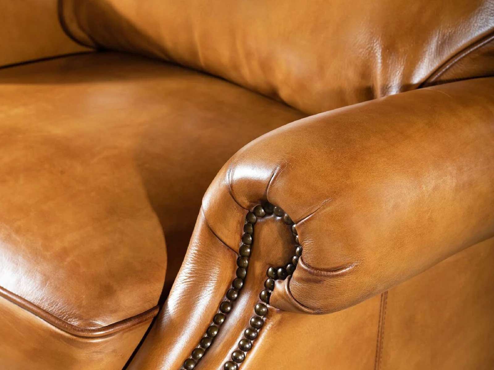 Duraster Single Seater Leather Sofa (Tan Brown) #3 - Image 4